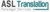 ASL Translation Logotype