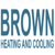 Brown Heating and Cooling Logotype