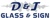 D and J Glass and Sign Logotype