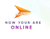 Now You Are Online Logotype