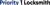 Priority 1 Locksmith Logotype