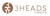 3 Heads Creative Logotype