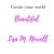 Create Your World Beautiful Logotype