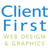 Client First Web Design & Graphics Logotype