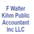 F Walter Kihm Public Accountant Logotype