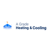 A grade heating and cooling Logotype