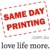 Same Day Printing Logotype