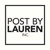 Post By Lauren Inc. Logotype