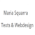 Maria Squarra Texts & Web Design Logotype