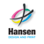 Hansen Design and Print Logotype
