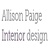 Allison Paige Interior Design Logotype