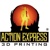 Action Express 3D Printing Logotype