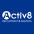 Activ8 Recruitment & Solutions Logotype