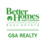 Better Homes and Gardens Real Estate GSA Realty Logotype