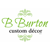 B Burton Custom Decor Logotype