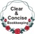 CLEAR & CONCISE BOOKKEEPING Logotype