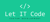 Let IT Code Logotype