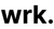 wrk: Logotype