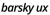 Barsky UX Logotype