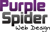 Purple Spider Web Design Logotype