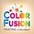 color fusion printing Logotype