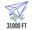31,000 FT Advertising Logotype
