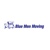 Blue Men Moving Logotype