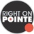 Right On Pointe Logotype