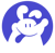 Funny fat dog Logotype
