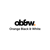 Orange Black and White Logotype