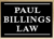 Paul Billings Law Logotype