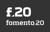 Fomento 20 Logotype