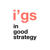 I'GS In Good Strategy Logotype