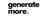 Generate More Logotype