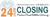 24 Hour Closing Logotype