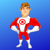 Digital Marketing Superhero Logotype