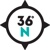 36 Degrees North Logotype