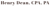 Henry Dean, CPA, PA Logotype