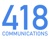 418 Communications Logotype