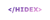 HIDEX, INC. Logotype