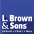 L. Brown and Sons Printing, Inc Logotype