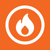 Orange Flame Design Logotype