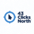 43 Clicks North Logotype