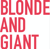 Blonde and Giant Logotype